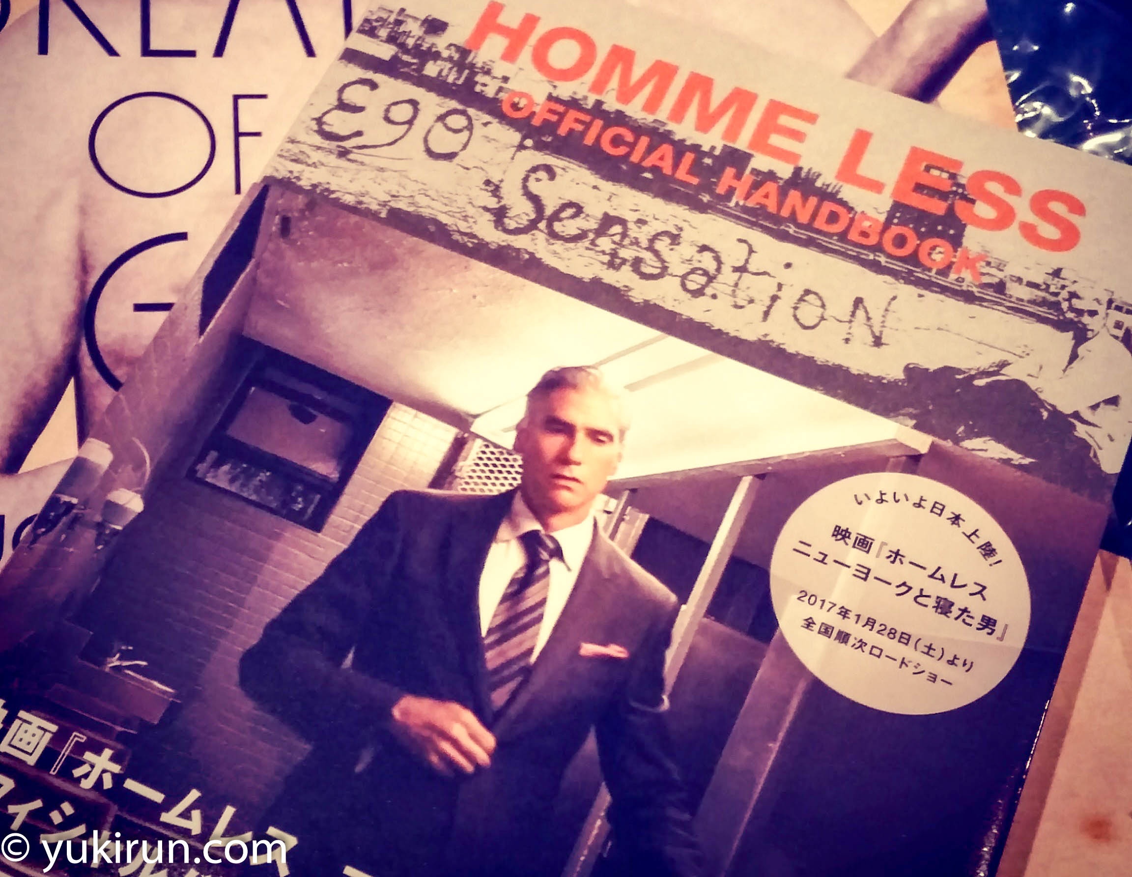 映画『ホームレス　ニューヨークと寝た男』のちらし